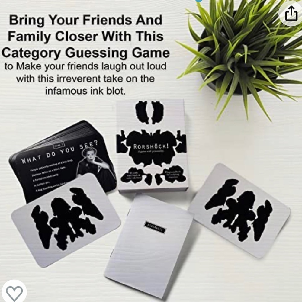 RORSHOCK Personality Testing Card Game - Picture 2 of 4